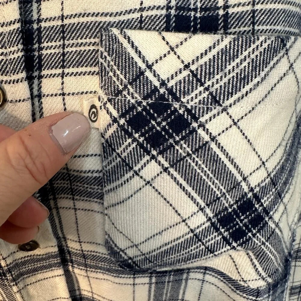 Rip Curl Plaid Button Down Flannel-Like Surf Skat… - image 3